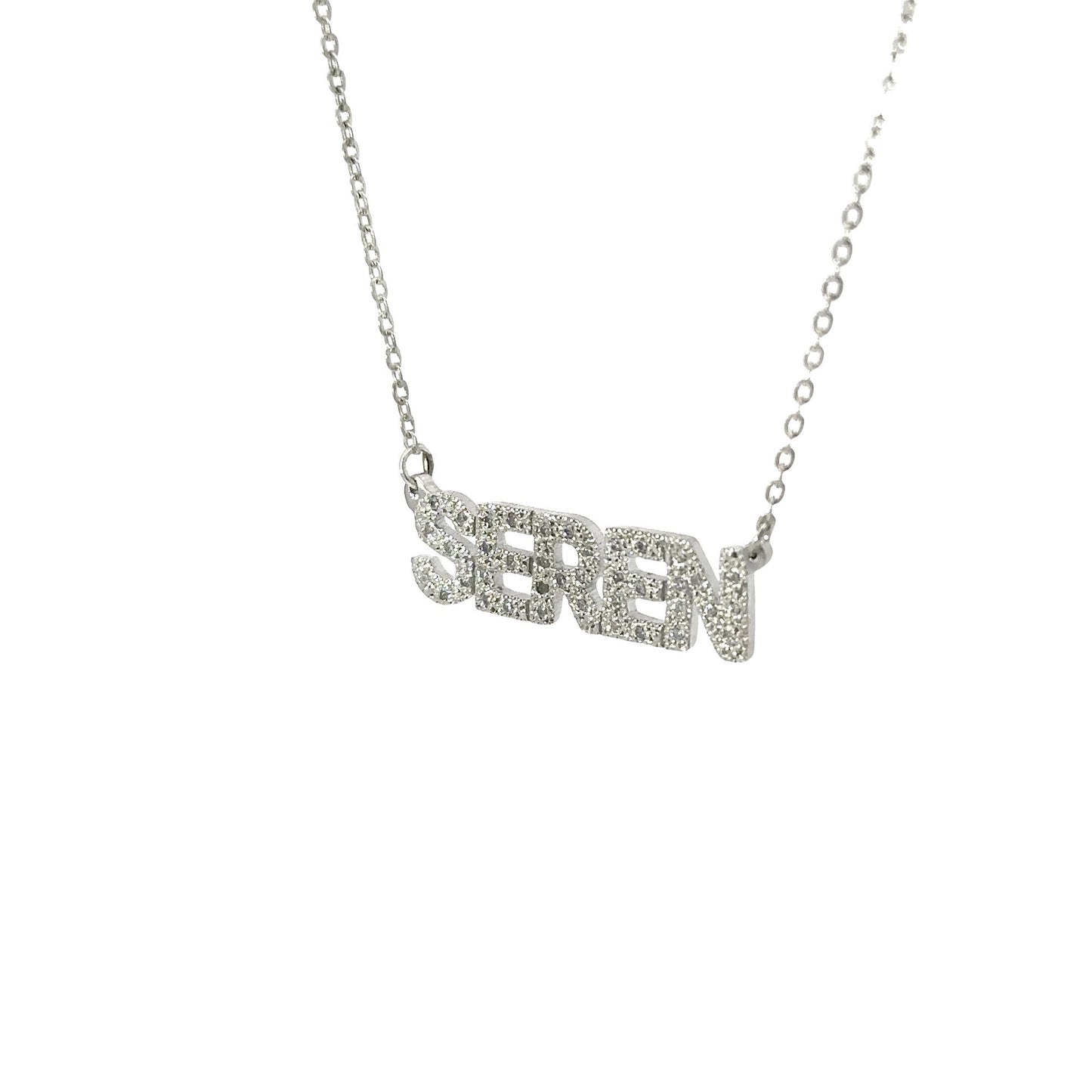 Pave Nameplate Necklace